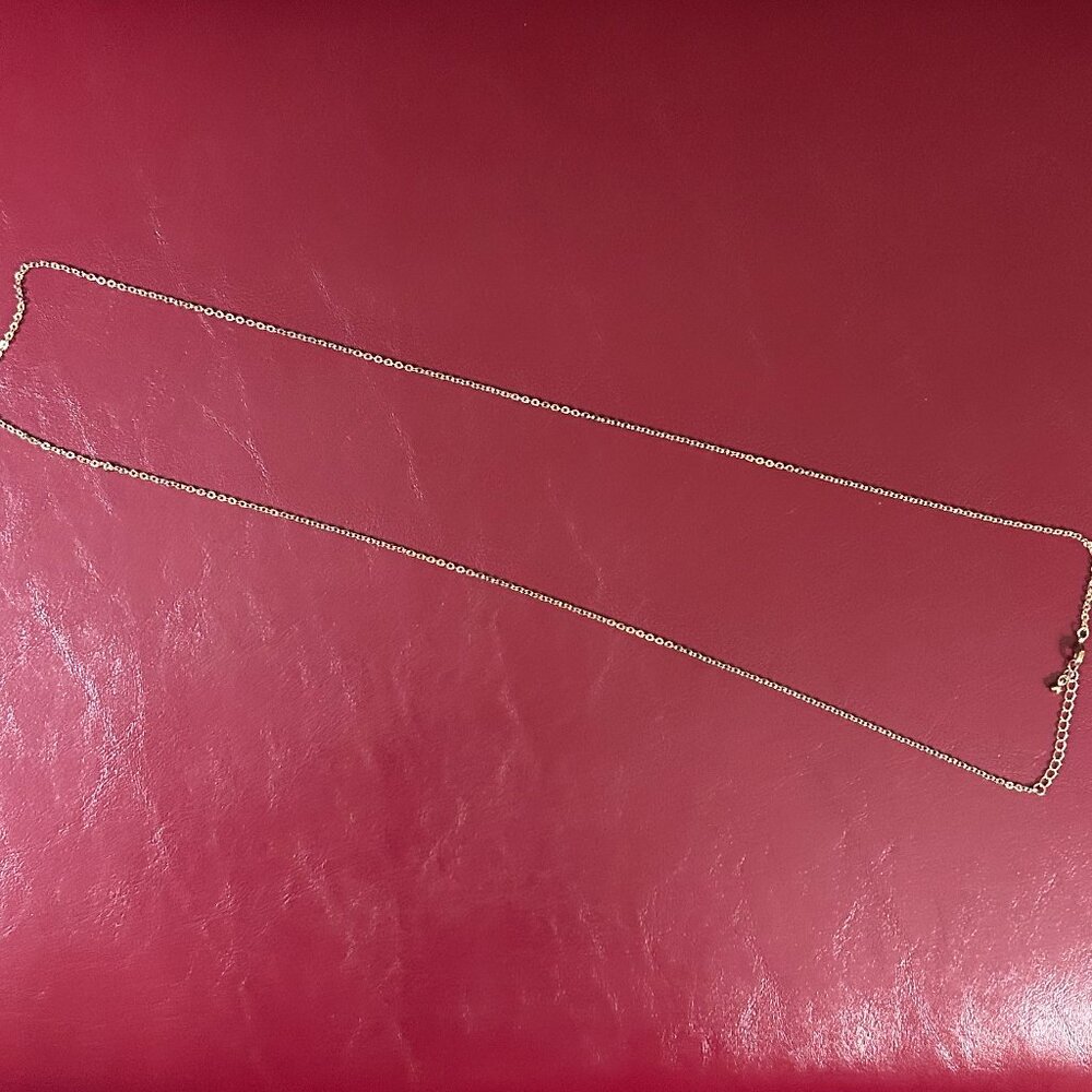 Long Rolo Chain Necklace - Picture 4 of 7